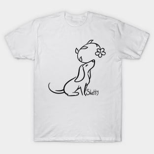 Simple Flower Hound T-Shirt